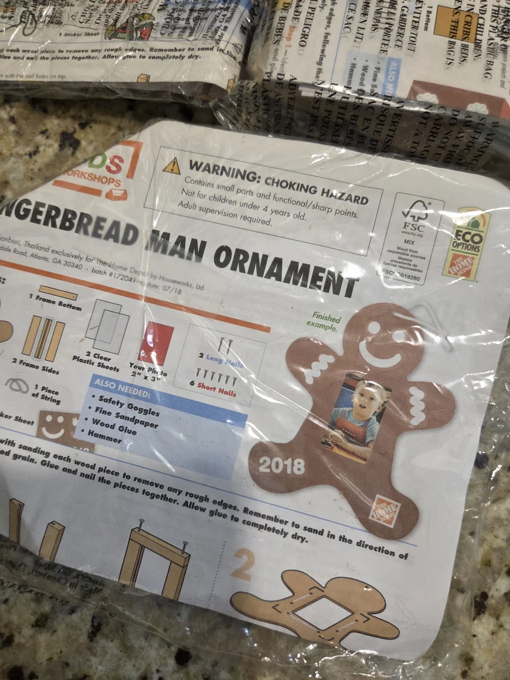 Lot of 3 Home Depot Kids Workshop Craft Kits NEW Sealed Pins DIY Wood Christmas